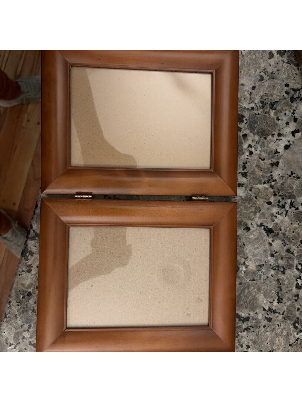 wood double photo frame 5x7 [COPY]
